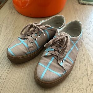 Rare Limited Edition Marimekko Drutha Iso Ruutu canvas sneakers